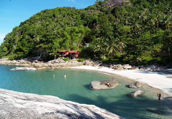 Baie di Koh Kood e bagnanti