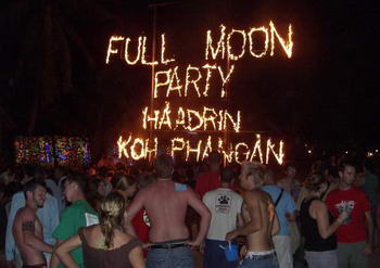 full moon party - vacanz e vita notturna Thailandia