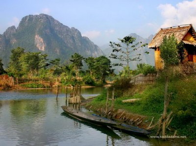 Fiume Mekong in Laos