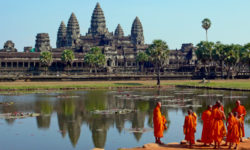 Angkor Wat è una tappa scontata durante una vacanza culturale in Cambogia.