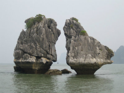 La baia di Halong in Vietnam.