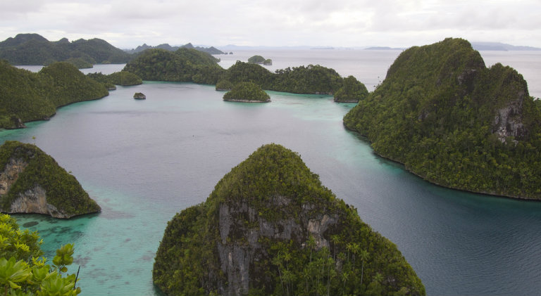 Raja Ampat dall'alto