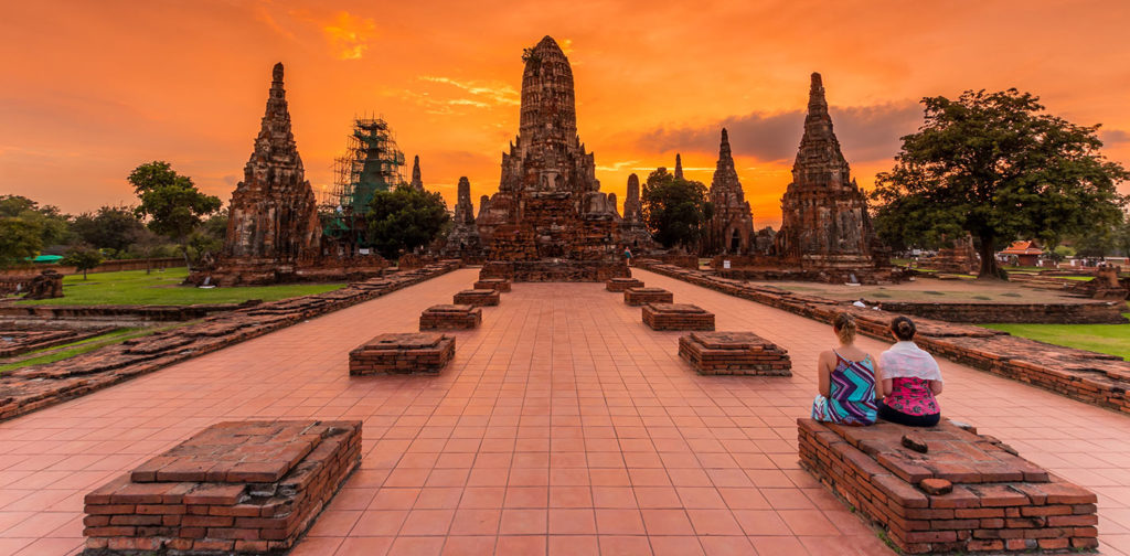 i templi di Ayutthaya in Thailandia