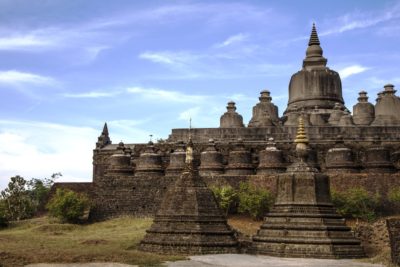 Shittaung templi di mrauk u myanmar birmania