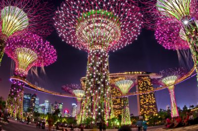 spettacolo serale gardens by the bay singapore