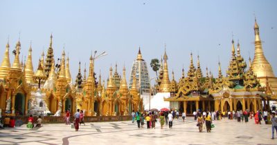 stupa shwedagon paya yangon myanmar