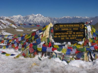 Thorung La passo nepal circuito dell'annapurna