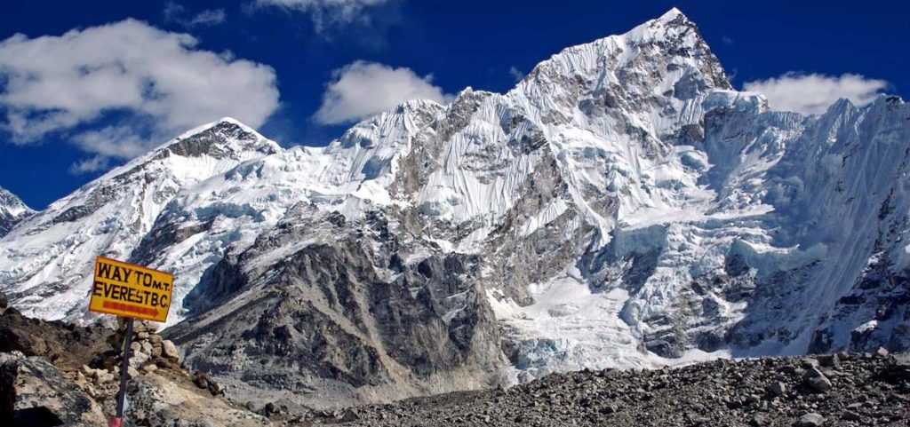 trekking al campo base dell'everest