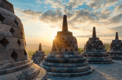 central java e borobudur - indonesia